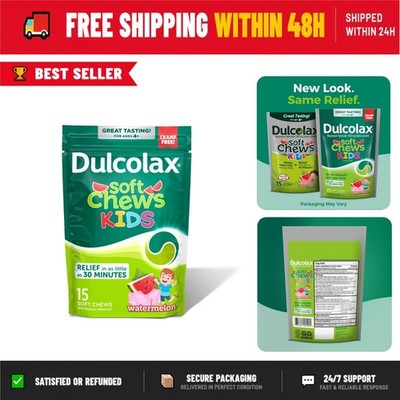 Dulcolax Kids Saline Laxative Soft Chews 15 Count Watermelon Flavor