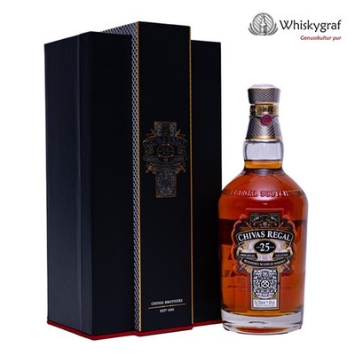 448,57 /L Chivas Regal 25 Jahre Blended Scotch Whisky 40% 0,7L