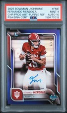 2025 PURPLE REFRACTOR #FME FERNANDO MENDOZA 41/75 PSA 9 AUTO 10