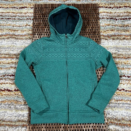 Paragonia Icelandic Better Sweater Hoodie Hoody Green Geometric Print Small S - Picture 1 of 3