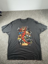 Vtg Spider-man T-Shirt Marvel Comics Sz 2XL Y2K Hanes Superhero