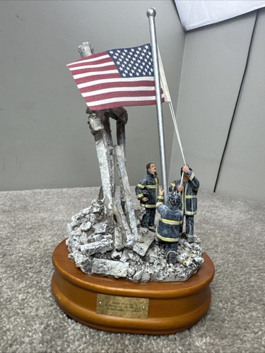 Image Of Hope Red Hats of Courage 9/11/2001 September 11 Music Box Star Spangled