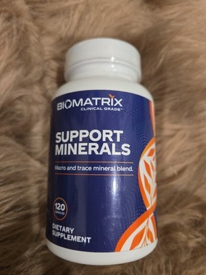 Support Minerals (120 Capsules) Macro & Trace Minerals with Calcium, Magnesium