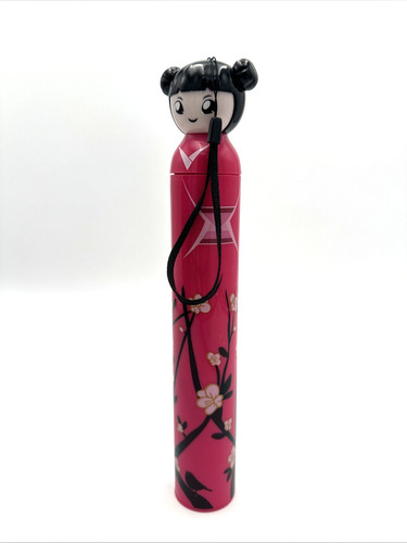 Pink KOKESHI Doll Umbrella Folding Hard Case Geisha Girl Japanese Lady Anime