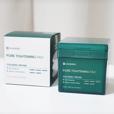 LEADERS Pore Tightening Toner Pad 170ml 50pads Daily Toner Nourishing Pad Kor...