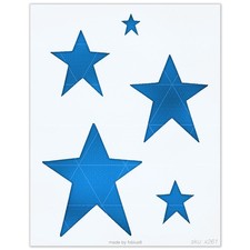 5 Star Stencil Set   Five Point Stars Patriotic USA Flag Craft Pattern
