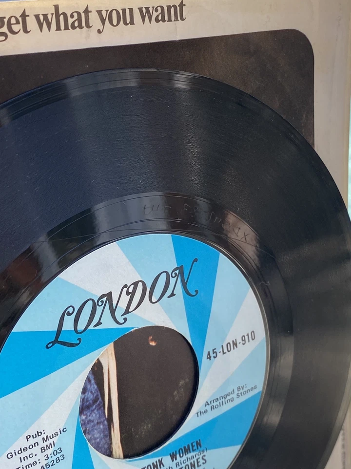 ROLLING STONES~ YOU CAN'T ALWAYS GET WHAT YOU WANT~ HONKY TONK WOMEN~ROCK - Image 3 of 4