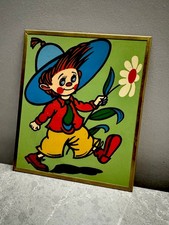 Vintage UdSSR Mid Century Wanddeko "Dunno" schönes sowjetisches Bild