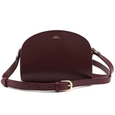 A.P.C. Shoulder bag F61392 SAC DEMILUNE MINI Italian smooth calfskin cowh