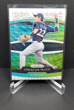 2020 Panini Prizm Brilliance Green Wave Christian Yelich #B-6 Brewers 