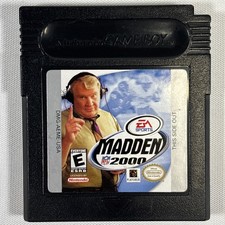 ebay® Auktion 277882263977 | Madden NFL 2000 - Nintendo Gameboy Color GBC Cartridge Only TESTED Thumbnail of ebay® auction 277882263977 | Madden NFL 2000 - Nintendo Gameboy Color GBC Cartridge Only TESTED
