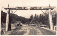 Oldtimer Auto Great Divide Canadian Canada Postkarte um 19 ??