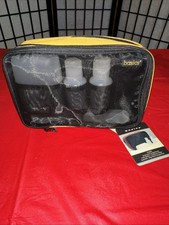 4 PCS Toothbrush Holder With Soap Dish  2 50cc Bottles - Travel Set - New