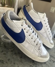 Nike Blazer Low Jumbo White Old Royal Blue Swoosh DQ8768-100 Men Retro Size 12