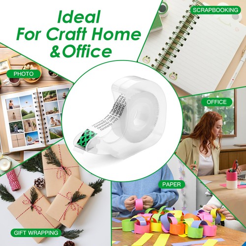 Double Sided Tape Light Duty, 4 Pack, 1/2 x 350 inches, Narrow Double Stick T... - Bild 6 von 7