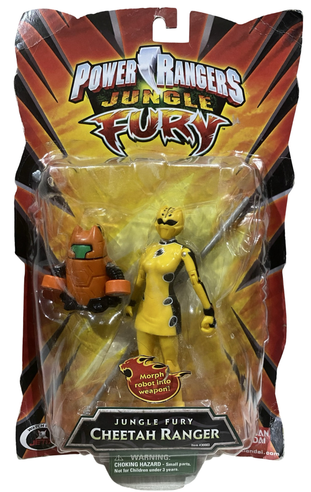 Power Rangers Jungle Fury Cheetah Ranger New READ Lily Chilman Robot Morph 2007