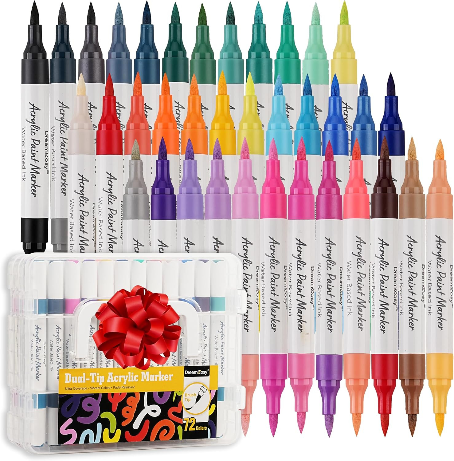 Set,brush Tip Acrylic Paint Pens For Painting On Rock