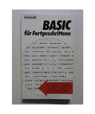 BASIC für Fortgeschrittene, Sacht, Hans-Joachim
