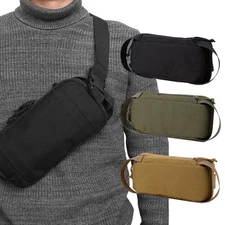 Tactical Concealed Gun Pouch Handgun Pistol Holster EDC Waist Bag Shoulder Bag