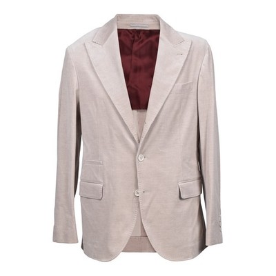 BRUNELLO CUCINELLI MEN'S SAND CASHMERE BLEND CORDUROY BLAZER MSRP $4995