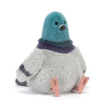 Strutton Pigeon Soft Toy in Grey, 7 Inch Polyester Stuffed Animal MWT