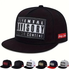 Fashion Casual Snapback Baseball Cap Hip Hop Flat Brim Adjustable Unisex Sun Hat