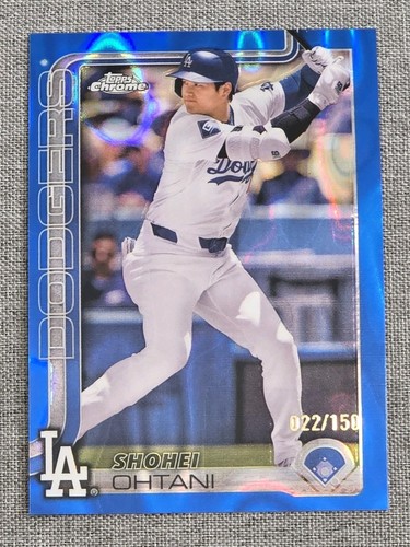 🔥 2025 Topps Chrome - Shohei Ohtani #1 Blue Lava Refractor /150 Color Match 💙 