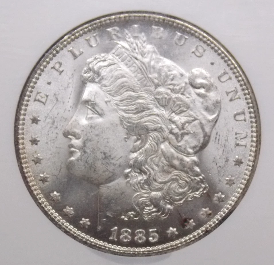 1885 "P" Morgan SILVER Dollar $1 NGC MS63 #082 Unc BU Uncirculated ECC&C, Inc.