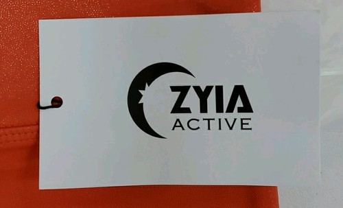 New ZYIA ACTIVE High Rise Light N Tight Metallic Orange Legging Size 2 - Picture 5 of 7