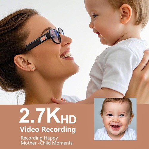 Tragbare Kamera Brille 2,7k mit 32GB Karte WLAN Videoaufnahme Brille Outdoor - Bild 20 von 28