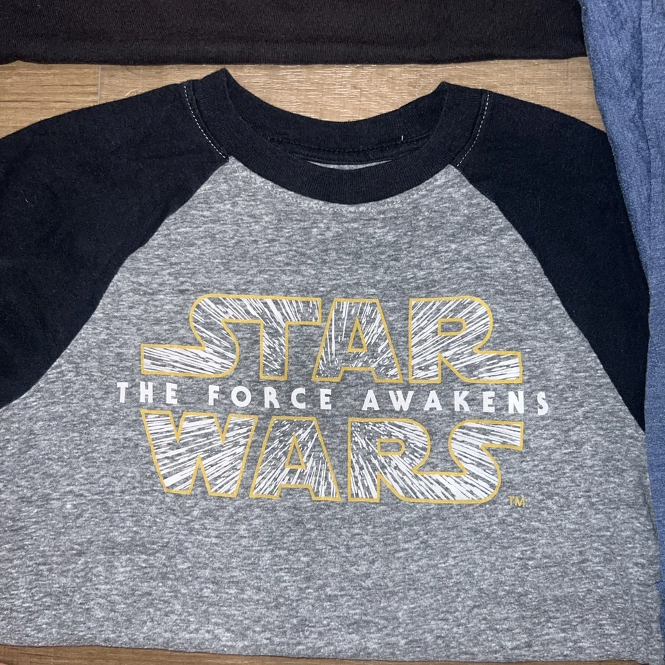 Star Wars T-shirt Lot - 9 Total, 6 SS ,  2 LS,  and 1 hoodie, Kids Small - Image 4 of 4