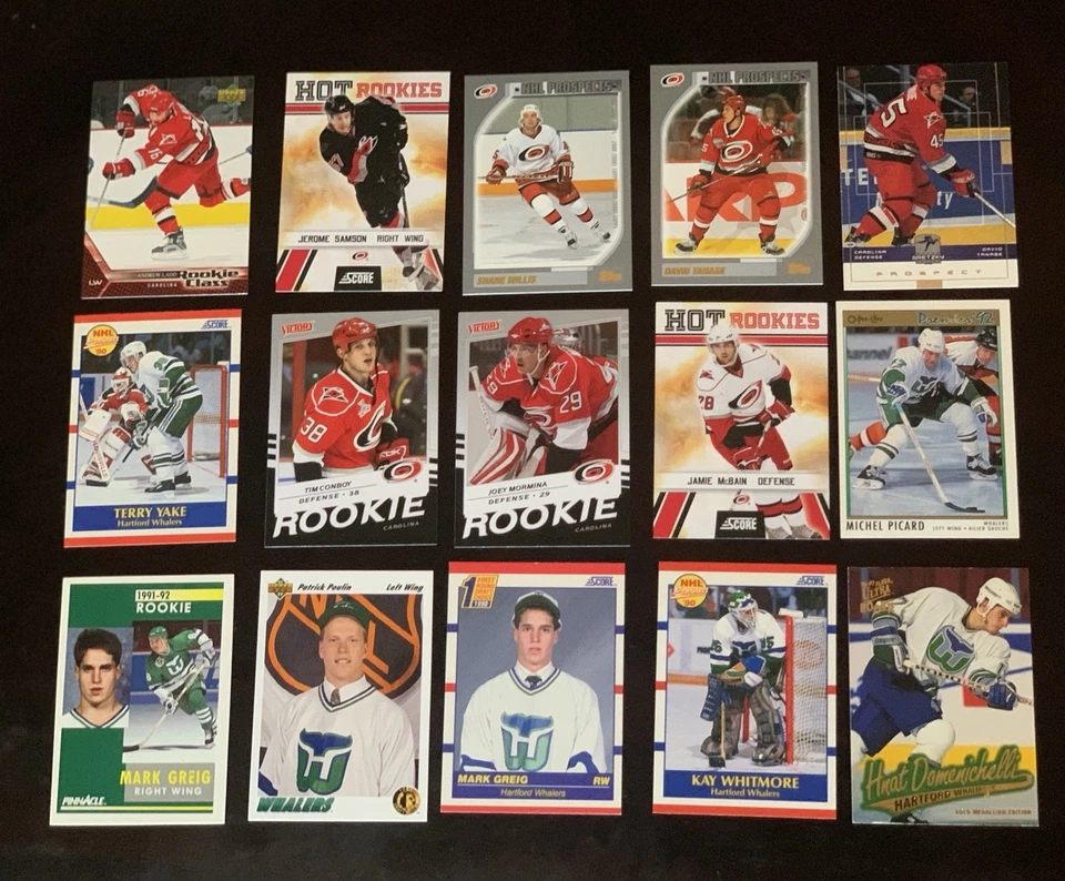 61 Card Lot - Hockey Card Lot - Carolina Hurricanes - Insert / Rookie / Base - Image 2 of 4