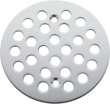 4-1/4 Inch Screw-In round Shower Drain Cover Replacement Floor Drainer Grate wit