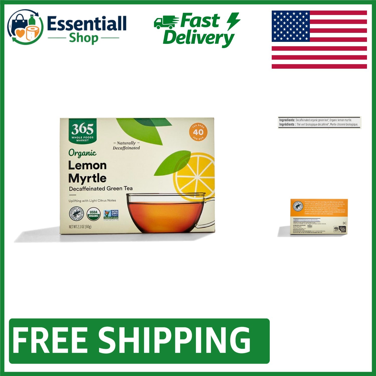 With Lemon Myrtle &ndash; 12 Packs Of 40