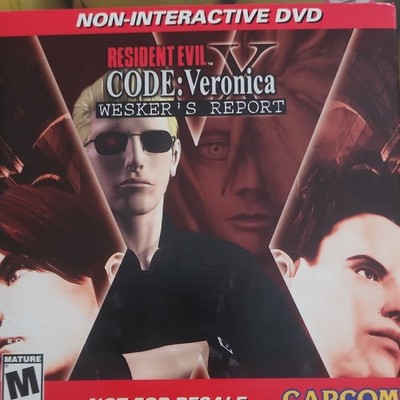 Capcom Resident Evil Code Veronica X Wesker's Report Non-Interactive DVD 2001