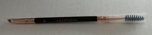 Anastasia Beverly Hills #12 Spazzola per sopracciglia piatta angolare/spolie doppia estremità NUOVA