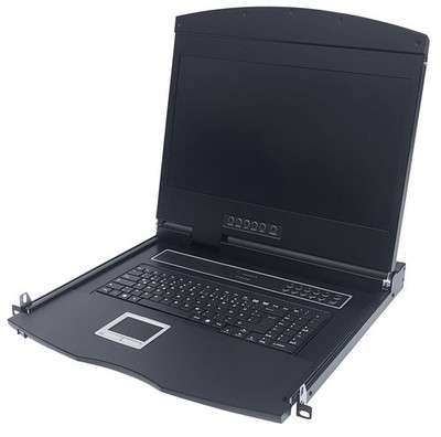Intellinet 508117 Rackmount 19 Lcd Dvi  Console, 19-Inch Panel, 1U, Dvi, Mod ~E~