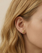 14K Gold Tiny Stud Earrings  Nose Stud  Minimalist Cartilage Tragus Earrings