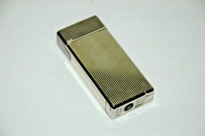 Colibri 4600 Dual Jet Gas Lighter Silver Tone With Case Very Nice (X3)