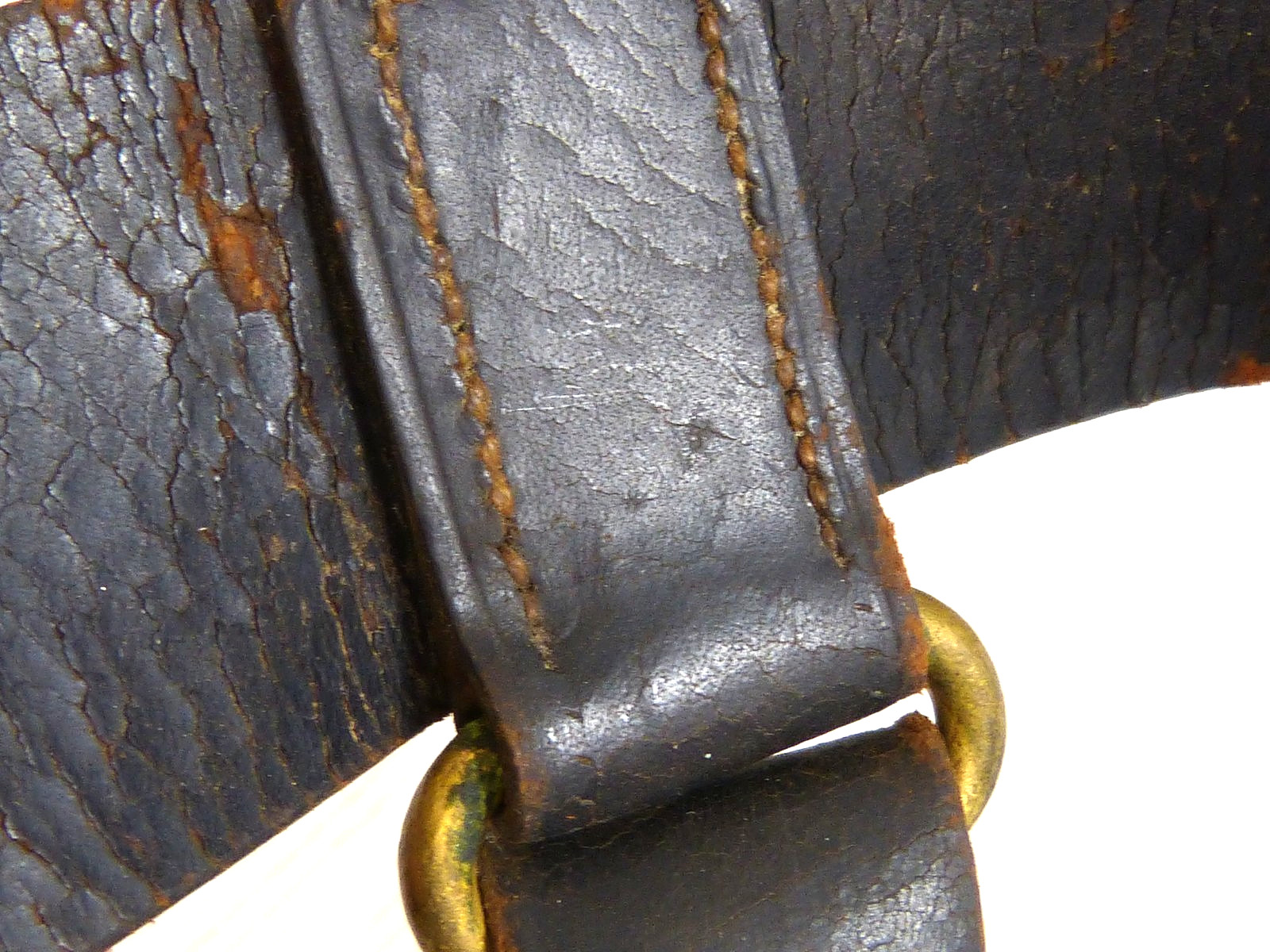 Beautiful Antique Model 1851 Eagle Belt Plate W Leather Belt / Hangers M1851