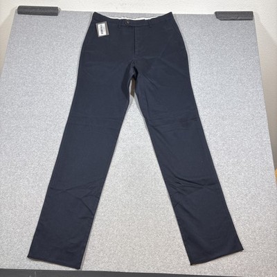 NWT Spier & Mackay Men Sz 32 Navy Blue Chino High Rise Contemporary Pants