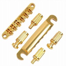 Tailpiece Stop Bar Tune-O-Matic Bridge For Epiphone LP Gibson SG Guitar GOLD SET