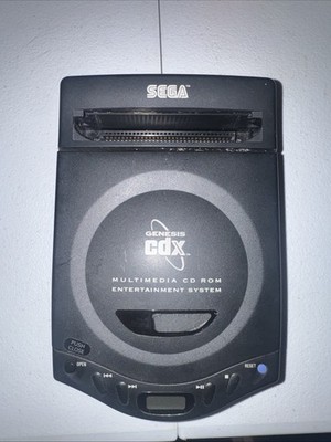 Sega Genesis CDX  Black Console Mk-4121 Device, Power Cable And AV.
