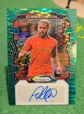 2023-24 Panini Prizm Premier League - Signatures Glen Johnson #S-GJ Green Pulsar