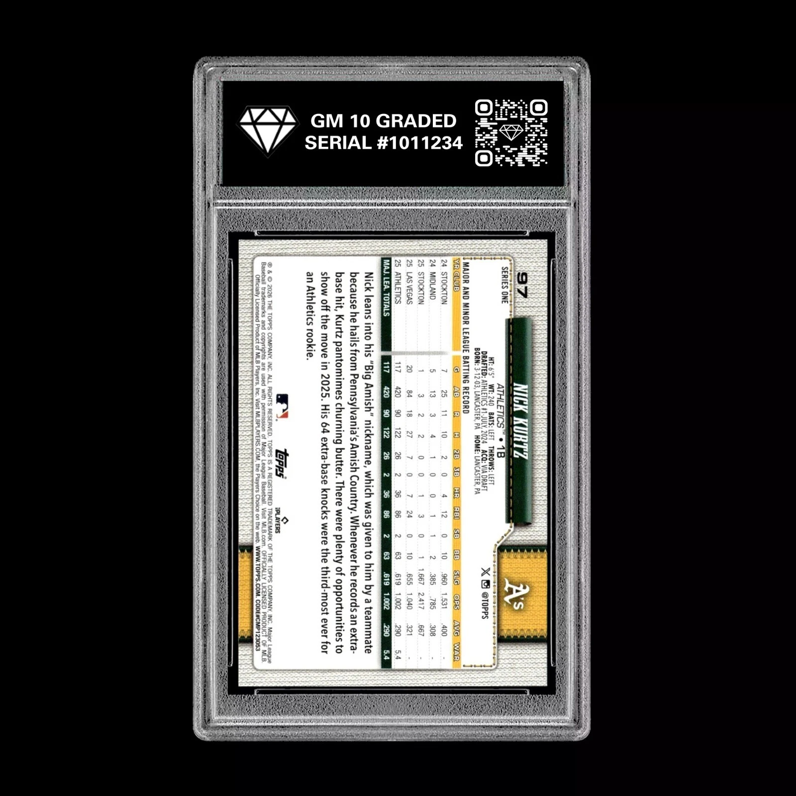 Jacob Wilson #240 RC Rookie Cup Card 2026 Topps