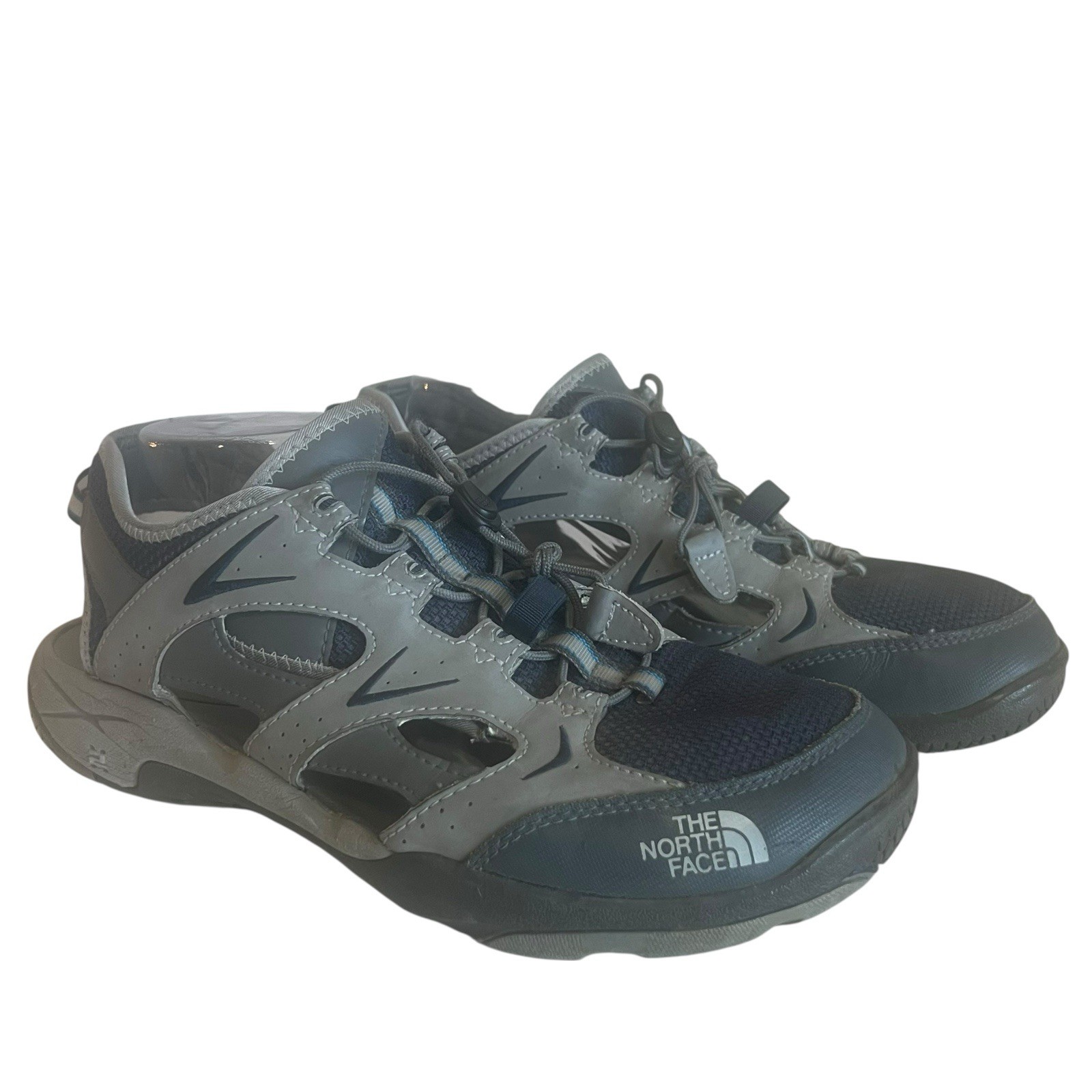 Mens The North Face Sandals Water Shoes Size 10.5 Grey & Navy thumbnail 3