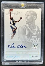 2013-14 Panini Signatures Ian Clark RC Platinum Auto #1/1 Jazz Rookie