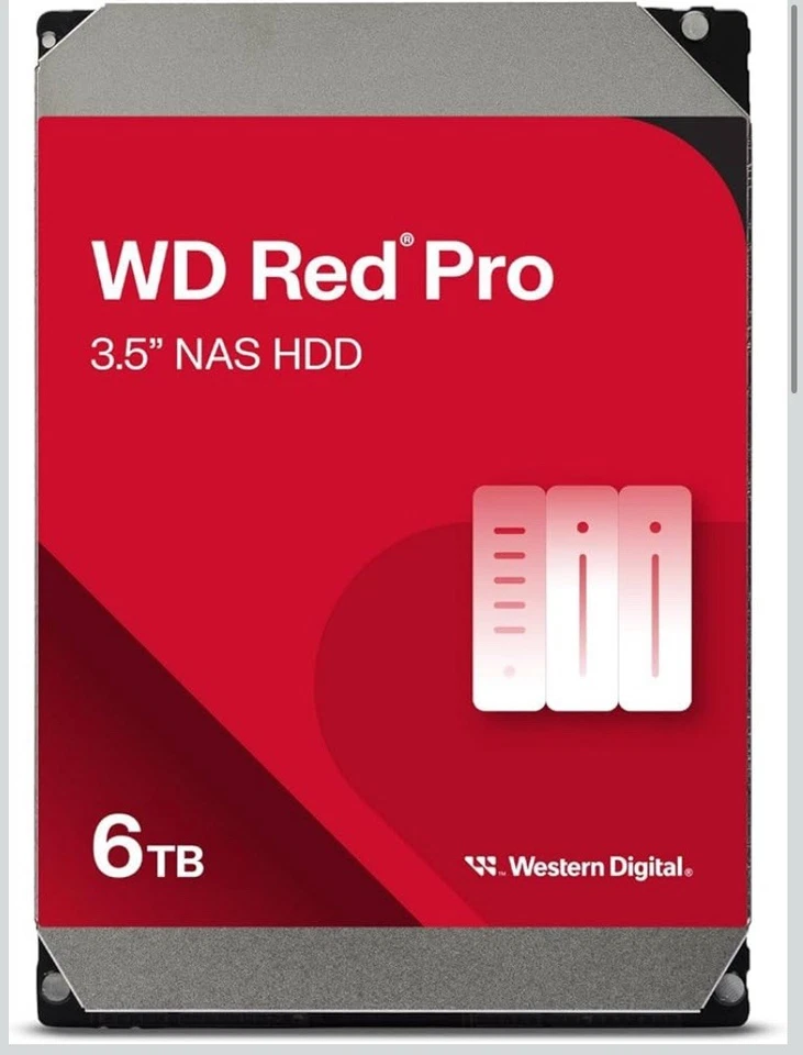 WD Red Pro WD6005FFBX 6TB NAS Festplatte 7200 RPM 256MB Cache/WD6005FFBX-SPCASN0