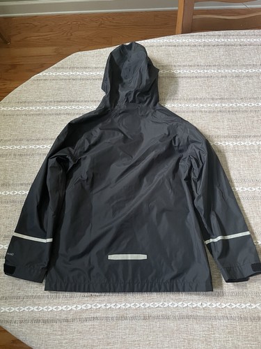 Patagonia H2NO Kids S 7-8 Black 100% Nylon Rain Jacket Used - Picture 3 of 23