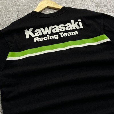 フ*ム様 Kawasaki Racing Team Tシャツ XL Kawasaki Racing Team T-Shirt Black Green White Size L XL Elf